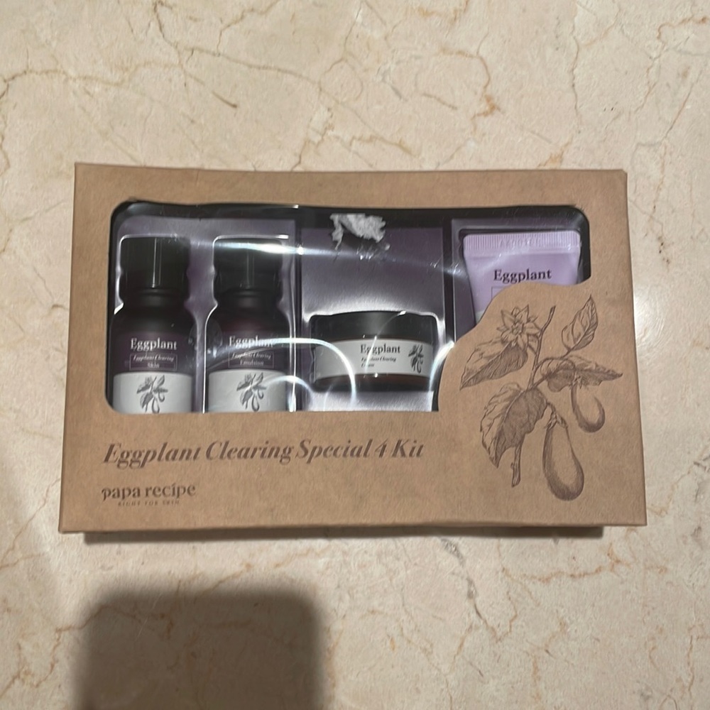 PAPA RECIPE
Eggplant Skin Care Sample Kit new